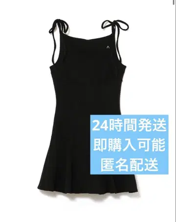 앤드메리 줄리 케이블 미니 드레스 블랙