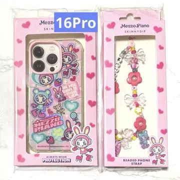 메조 피아노 iPhone16Pro 케이스 + 폰 스트랩