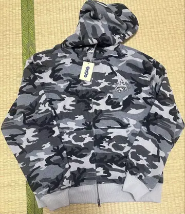 9090 킹 로고 열전도 지퍼 후드 집업