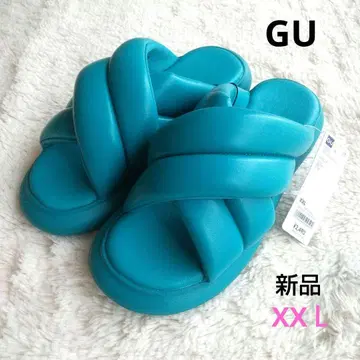 GU 퍼프 크로스 벨트 샌들 새상품