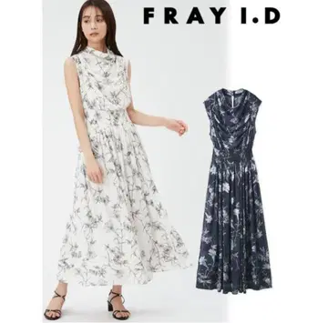 FRAYI.D 클린 플라워 셔링 원피스