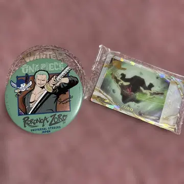 원피스 조로 캔뱃지 이타자가 플래카드 세트