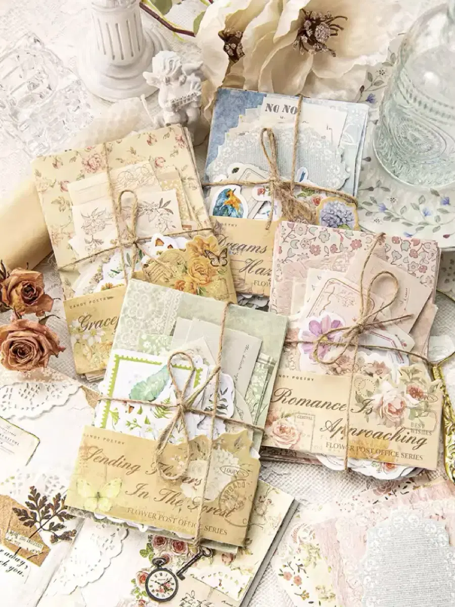 Sentimental Dagu Set / Vintage Journaling / Scrapbook 4 Types