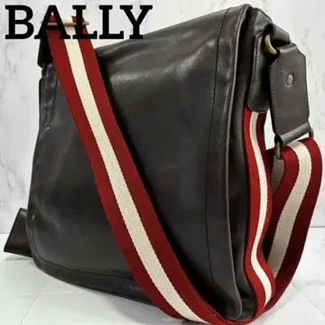 A4 수납 BALLY 천연 가죽 메신저 백 기차 스포팅 사선 가방