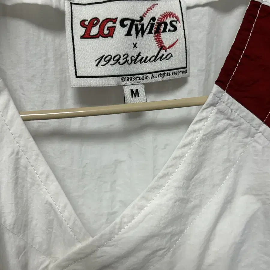LGTwins x 1993 Studio] Baseball Woven Uniform Shirt Red on