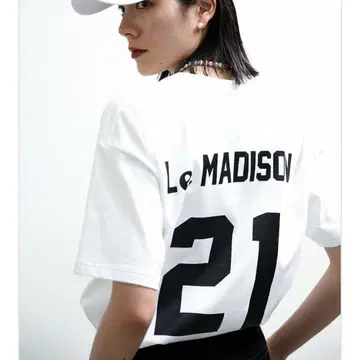 매디슨 블루 NUMBERING TEE LE MADISON 화이트