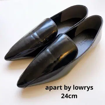 apartbylowrys 포인트 로퍼 펌프스 블랙 38