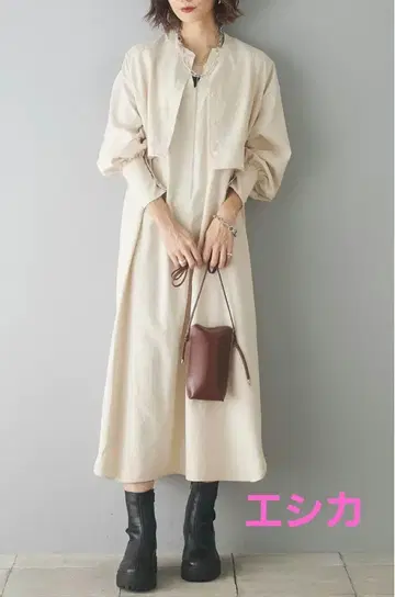 에시카 2way 앙상블 원피스 아이보리