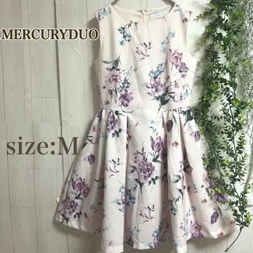 MERCURYDUO 머큐리 듀오 플라워 프린트 플레어 원피스 M