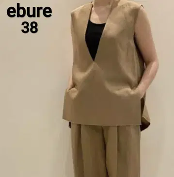 ebure 에부르 린넨 베스트 딥 슬릿 슬리브리스 블라우스