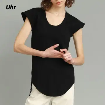 Uhr 우아 반팔 티셔츠 블랙 F 스와로 테일 티 익명 배송