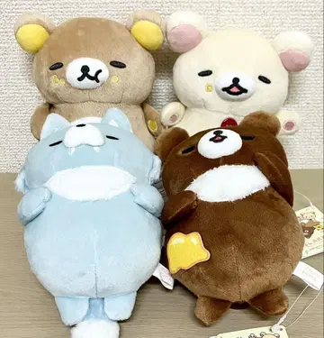 리락쿠마 모두 함께 만푸쿠마쿠마쿠 봉제 인형 전 4종 컴플리트 세트