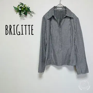 BRIGITTE 브리짓 도쿄 스타일 자켓 하운드투스 체크 패턴 긴팔