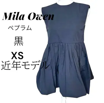 Mila Owen 미라 오웬 페플럼 슬리브리스 블랙 최근 모델 XS
