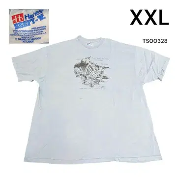 90s USA Hanes 뮤직 이벤트 프린트 티셔츠 XXL 블루 그레이