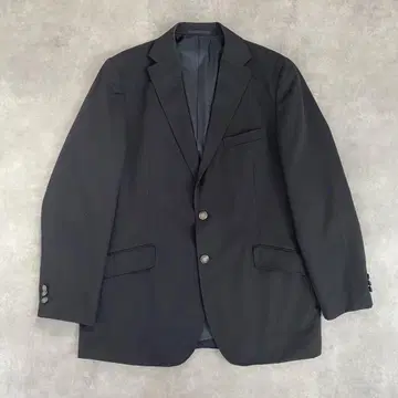 네이비 자켓 싱글 브레스트 XL 블레이저 실버 버튼 비즈니스