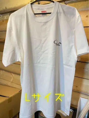 노리 씨 페레 사인풍 티셔츠 L 화이트 컬러 하와이 알로하 기나시 사이클