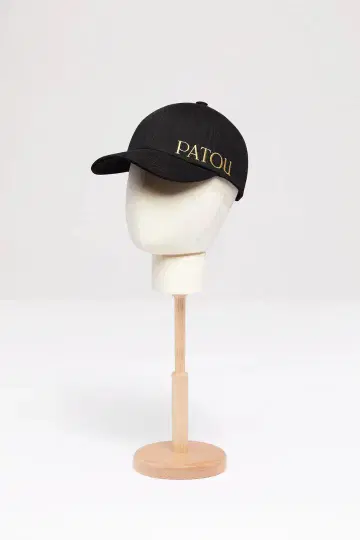 PATOU 코튼 캡 블랙