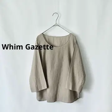 Whim Gazette 윔 가젯 코튼 실크 블라우스 풀오버