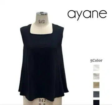 ayane 스퀘어 넥 플레어 탱크탑