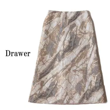 드로어 Drawer 스커트 어스 컬러 세미롱 스커트 36