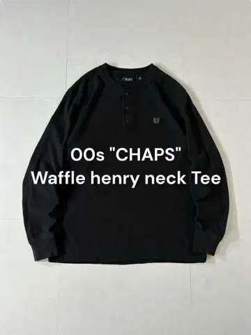00s CHAPS 와플 헨리넥 티셔츠 노멀코어 해외 보이