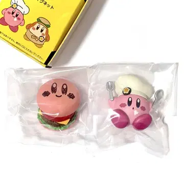 커비 카페 후드 마그넷 2개 세트 커비 버거 카페 한정판