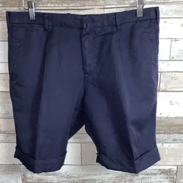 PT BERMUDA 린넨 코튼 1턱 숏 팬츠 size50