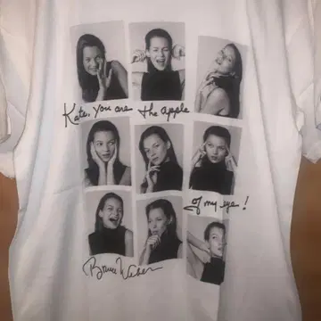 bruce weber Kate Moss 케이트 모스 티셔츠 미사용 새상품