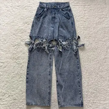캔디 스트리퍼 리메이크풍 데님 팬츠 y2k 새상품급