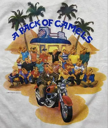 A PACK OF CAMELS 티셔츠 1990