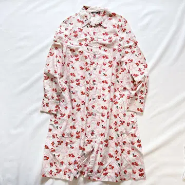 마리메꼬 marimekko 올 패턴 코튼 셔츠 원피스
