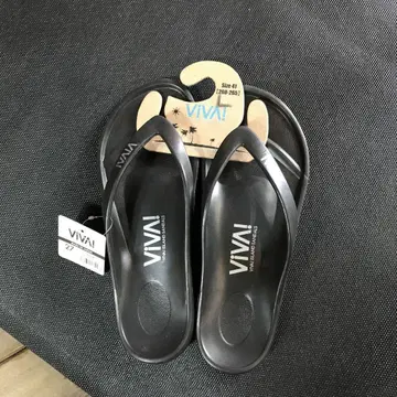 VIVA! 블랙 비치 샌들 27cm