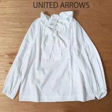 유나이티드 애로우즈 UNITED ARROWS 프릴 리본 블라우스