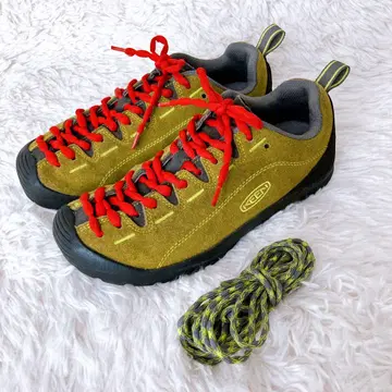 KEEN JASPER 재스퍼 스웨이드 스니커즈 24cm 교체용 끈 포함