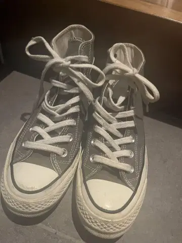 컨버스 CONVERSE 카키 그린 여성용 하이컷 스니커즈