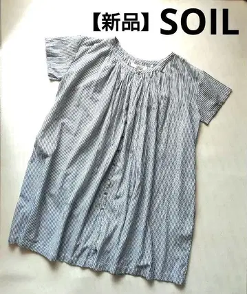 새상품! SOIL 소일 튜닉 블라우스 스트라이프 프리