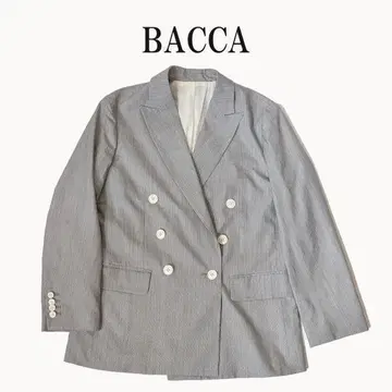 BACCA 자켓 헤어 라인 더블 자켓