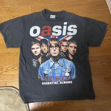 Oasis 밴딩 티셔츠 양면 프린트
