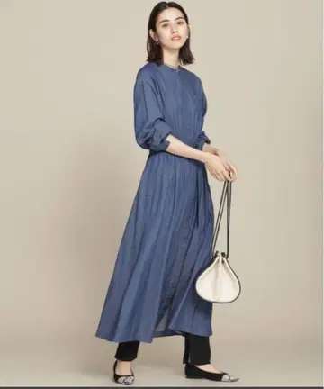 나노 유니버스 CIRCLE DENIM 개더 데님 원피스 36
