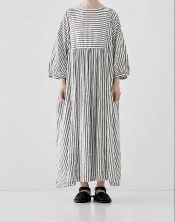 UpcycleLino 스트라이프 요크 2way 원피스