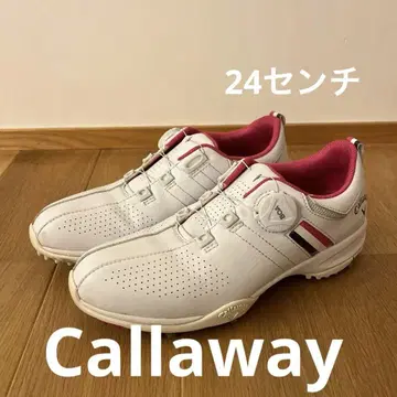 캘러웨이 골프화 여성용 화이트/핑크 24cm