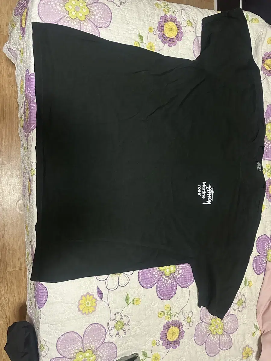 스투시 마틴로즈 콜라주 피그먼트 다이드블랙 2XL