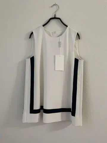 8만 엔 미만 새상품 Max Mara 슬리브리스 튜닉 화이트 40