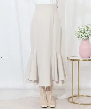 윌 셀렉션 온라인 완판 베이지 플레어 롱 스커트