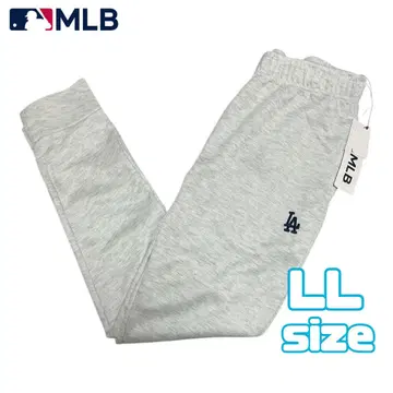 새상품 MLB 다저스 롱 팬츠 맨투맨 팬츠 LL 오트밀