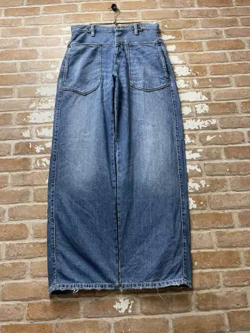 ZARA 자라 데님 배기 데님 베이커 팬츠 수염 허니콤 구제 의류