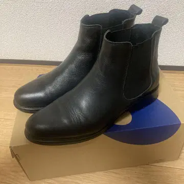 SLOVE IENA 블랙 가죽 사이드 고어 부츠