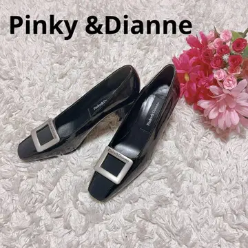 Pinky & Dianne 펌프스 블랙 와이드 힐 35 (22cm)
