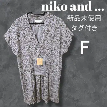 niko and ... 반팔 꽃무늬 원피스 F 미사용 새상품